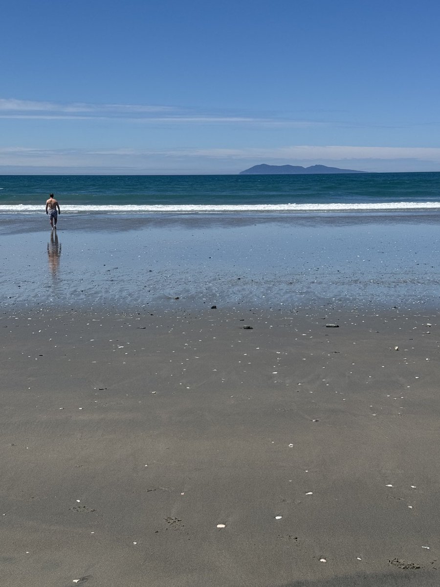 everwisefool's tweet image. First swim of the season. Waihi, NZ