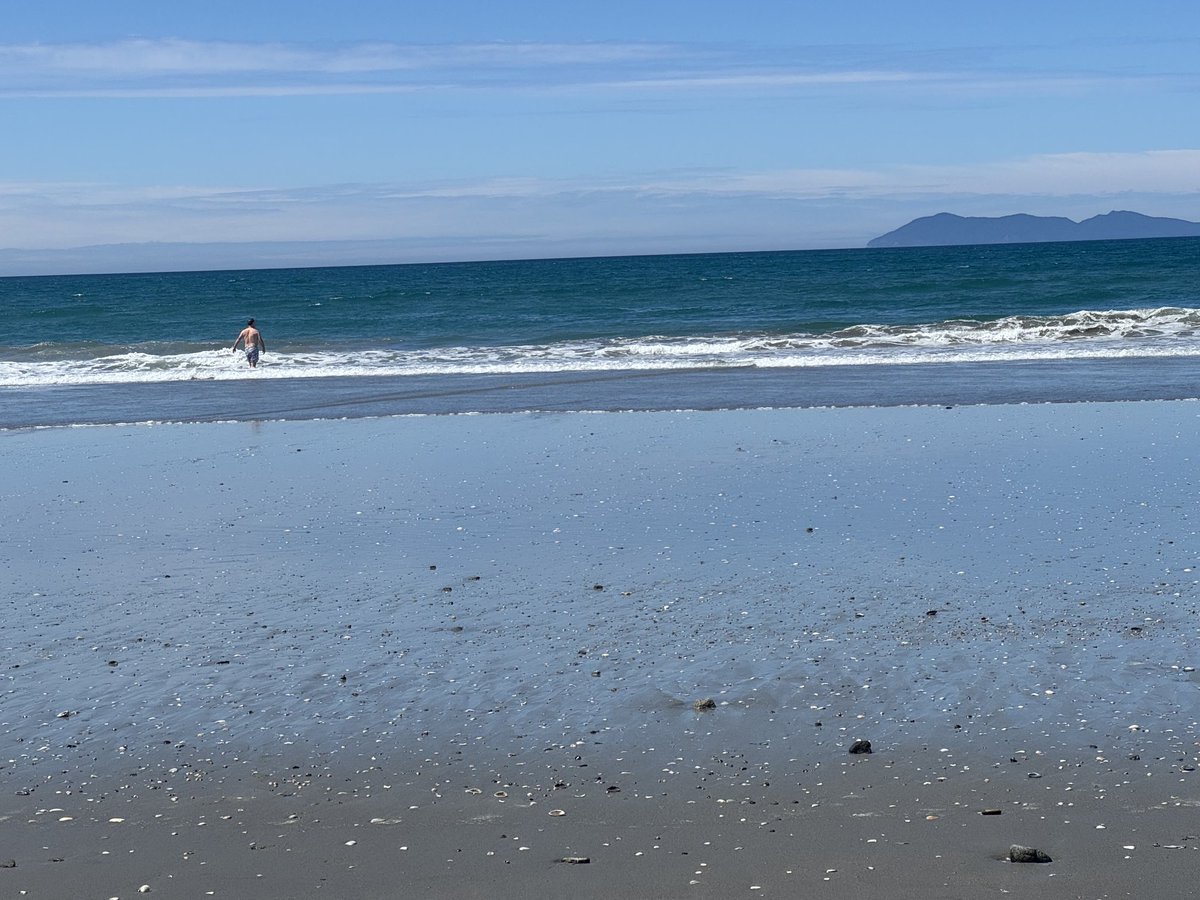 everwisefool's tweet image. First swim of the season. Waihi, NZ