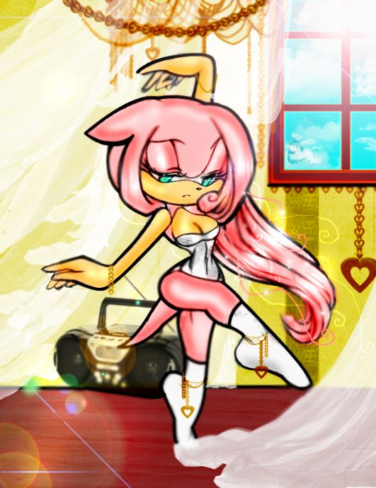 jazmine_here's tweet image. Y&apos;all made me go back in time. Some pictures were yuck, but I want to try to draw in this style again soon. #amyrosefanart #amyrose #SonicTheHedgehog #sonicfanart #shadamy