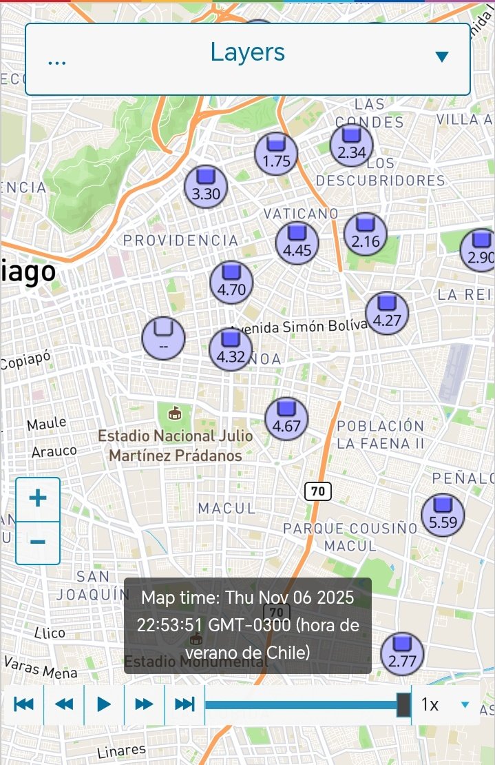 Varias estaciones de santiago ya acercándose a los 50 mm 😱

#Lluvias