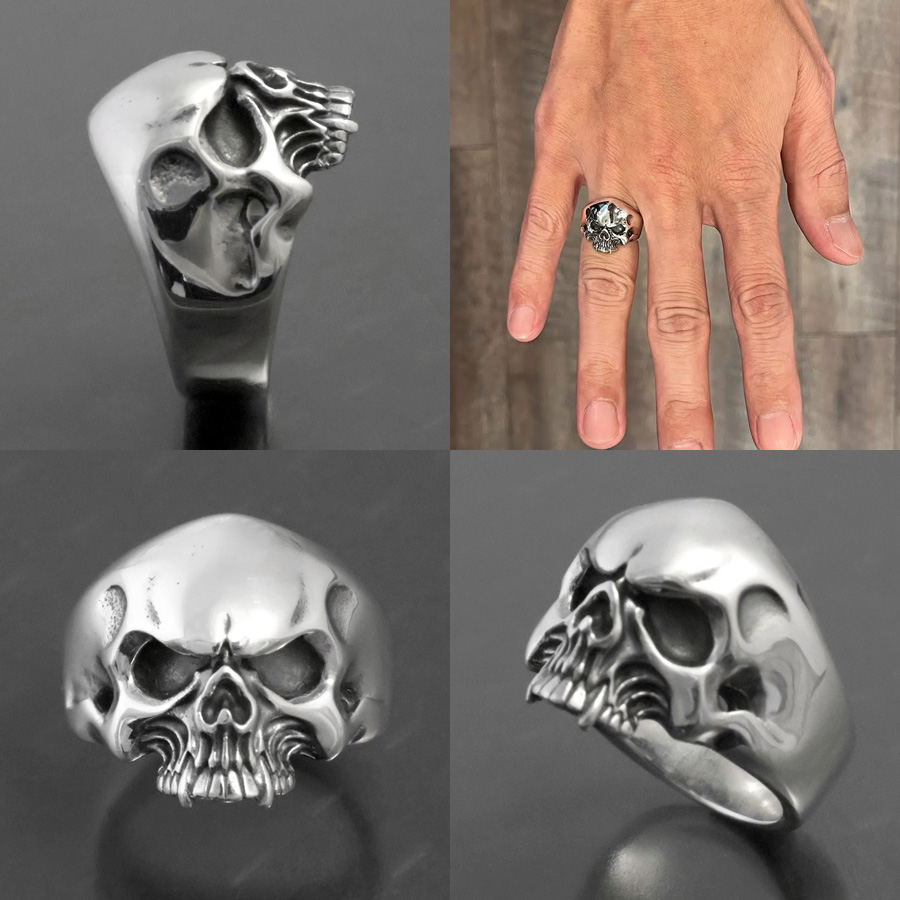 SILVER_GEEKS's tweet image. ハーフフェイスのスカル！
バランスに拘って制作されたリング！

STRANGE FREAK DESIGNS
「アレス」
ameblo.jp/silver-geeks/e…
「アレスⅡ ミニ」
ameblo.jp/silver-geeks/e…
#sfdjp
@STRANGE_FREAK