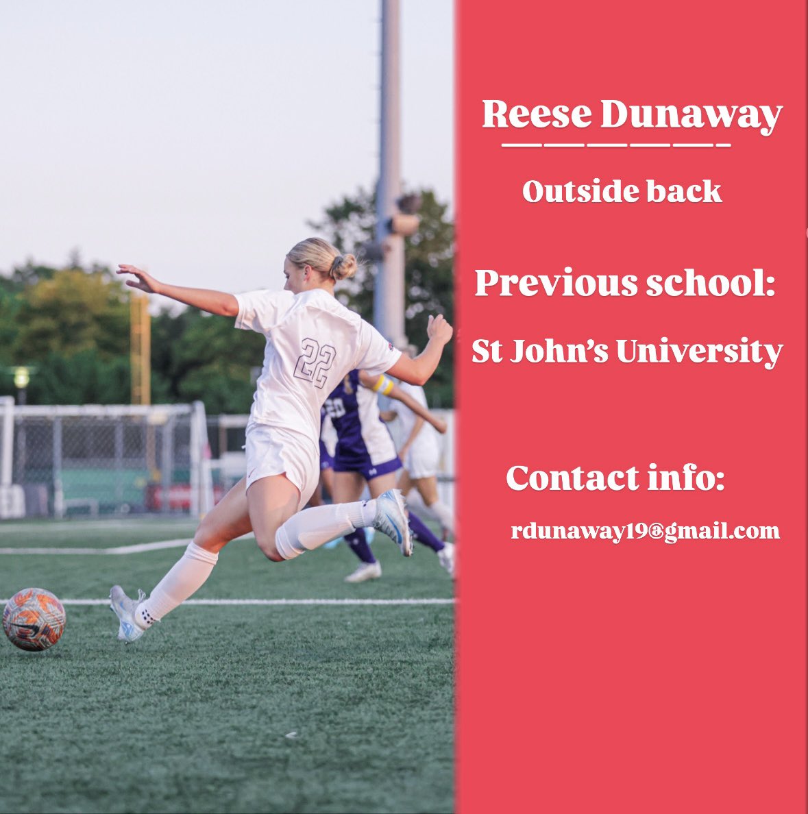 Thankful for St. John’s staff for an amazing 3 years. Grateful to contribute at such a great program with 26 starts and 2,193 minutes played, but I’ve officially entered the transfer portal. I am looking forward to finding another great program to compete with! <a href="/ImYouthSoccer/">ECNL/GA/Recruiting/College Soccer</a>