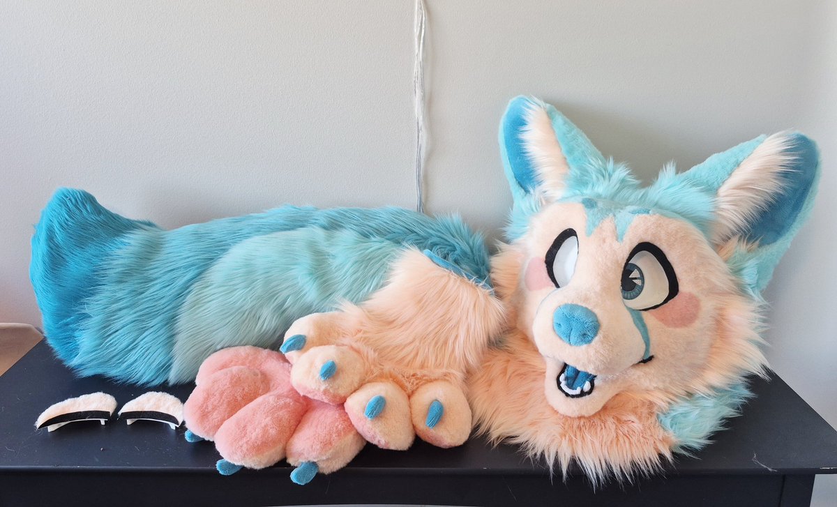 indeercisive's tweet image. I finally got around to listing these two premades on the Dealers Den! Please please PLEASE share with anyone who might be interested!

AWD design by @samoyrae :)

#furry #fursuit #fursuitmaker