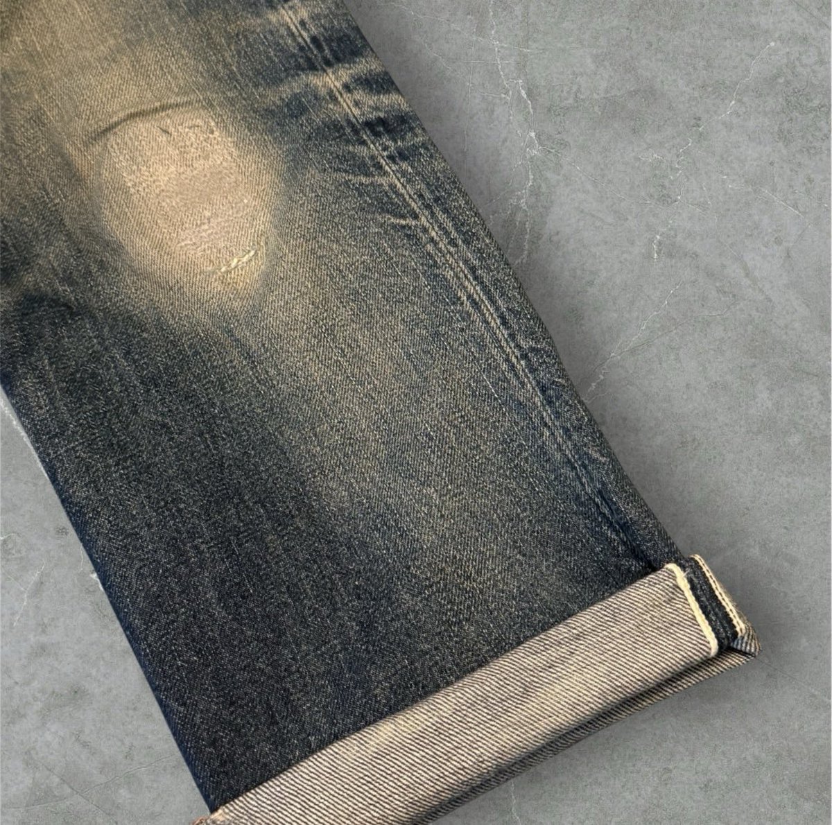 LandonTate_'s tweet image. Evisu repaired selvedge 
unwashed perfection