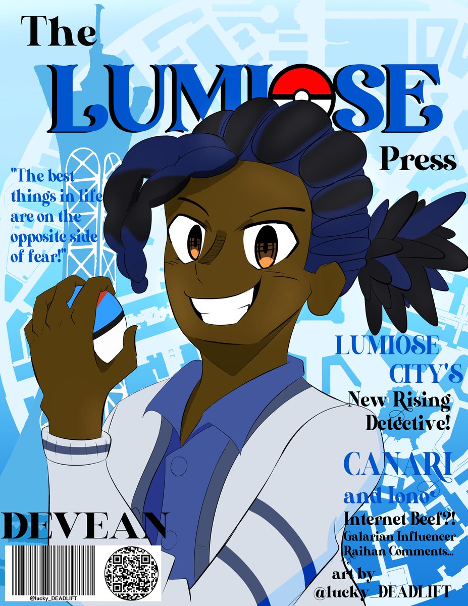 lucky_DEADLIFT's tweet photo. [#oc] This month’s edition of The Lumiose Press!

feat. Trainer Devean (Z-A edition)

#artmoots #PokemonLegendsZA https://t.co/cTgMwlHRlp