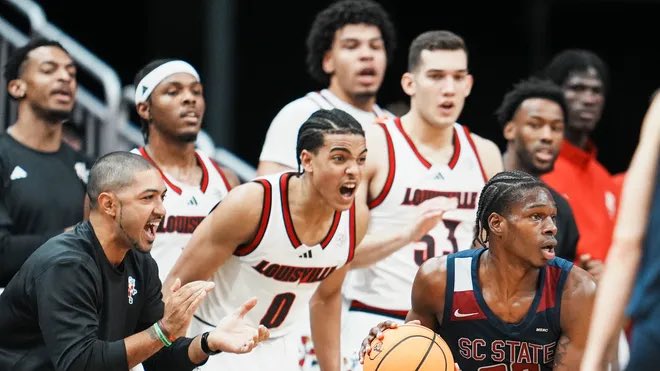 Louisville beats Jackson State 106 - 70. 

Conwell and Brown showed out. Another great game from Sophomore Khani Rooths

Up next for Louisville? A date with Kentucky at the KFC Yum! Center on Tuesday night.