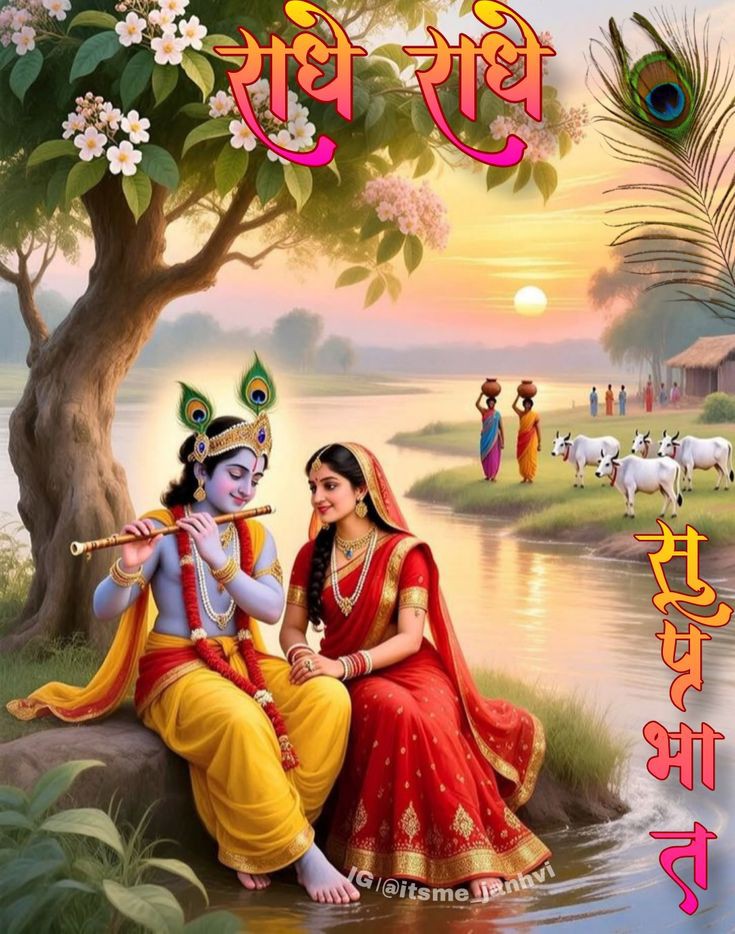 "जो हृदय 'श्री राधे' नाम जपता है, 
उसके जीवन से अंधकार सदा दूर रहता है।"

जय श्री राधे राधे जी🙏🏼
जय श्री कृष्णा राधे राधे 🚩