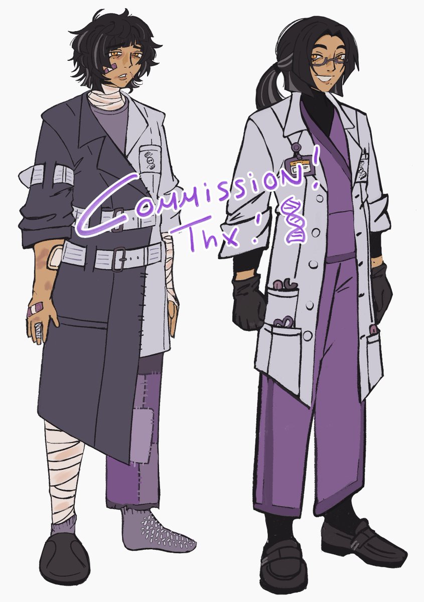 dinolixe's tweet image. design c0mm from a few days ago!! thank you !!! 🩹🥼