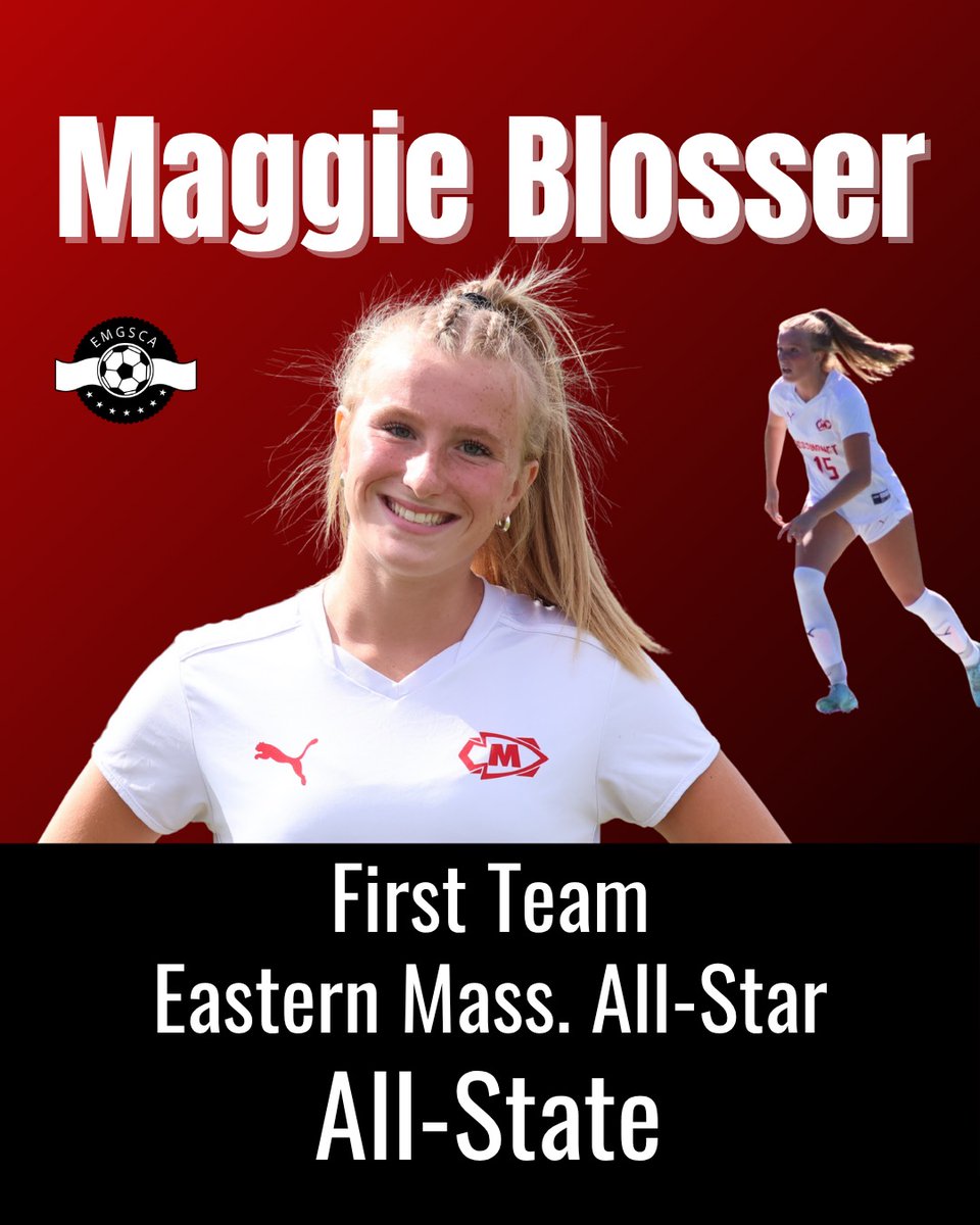 Congratulations on Eastern Mass 1rst team All-Star and All-State selection!