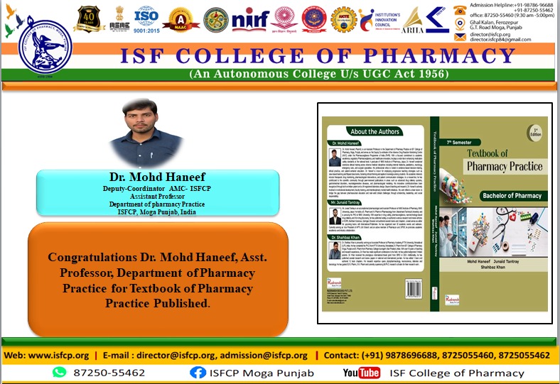 ISF College of Pharmacy Moga Punjab India (@isfcp_84) on Twitter photo 