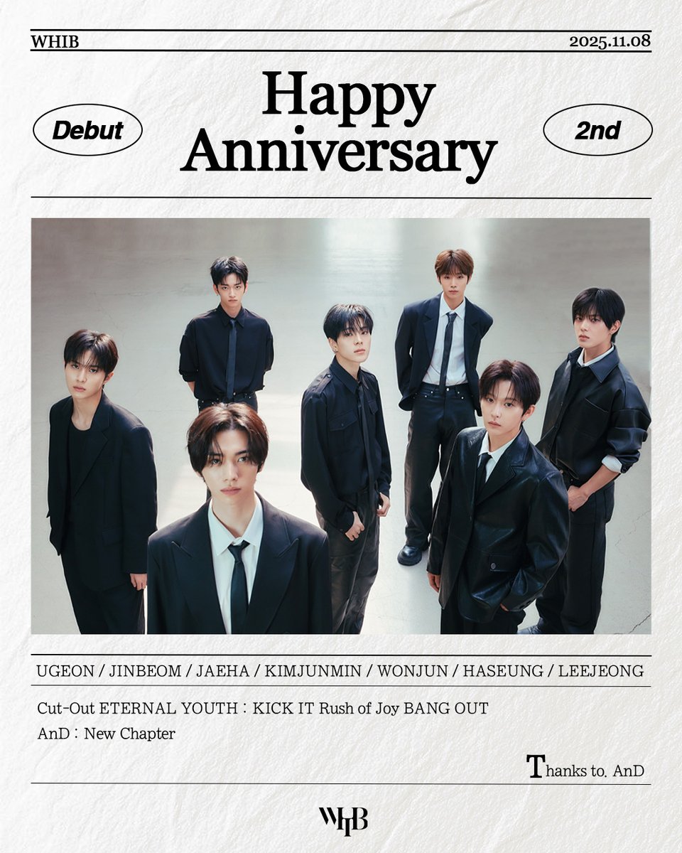 whib_official's tweet image. TODAY IS WHIB 2nd ANNIVERSARY🤍🖤

2025.11.08🎉

#WHIB #휘브
#Debut #2nd_Anniversary
#WHIB_Day