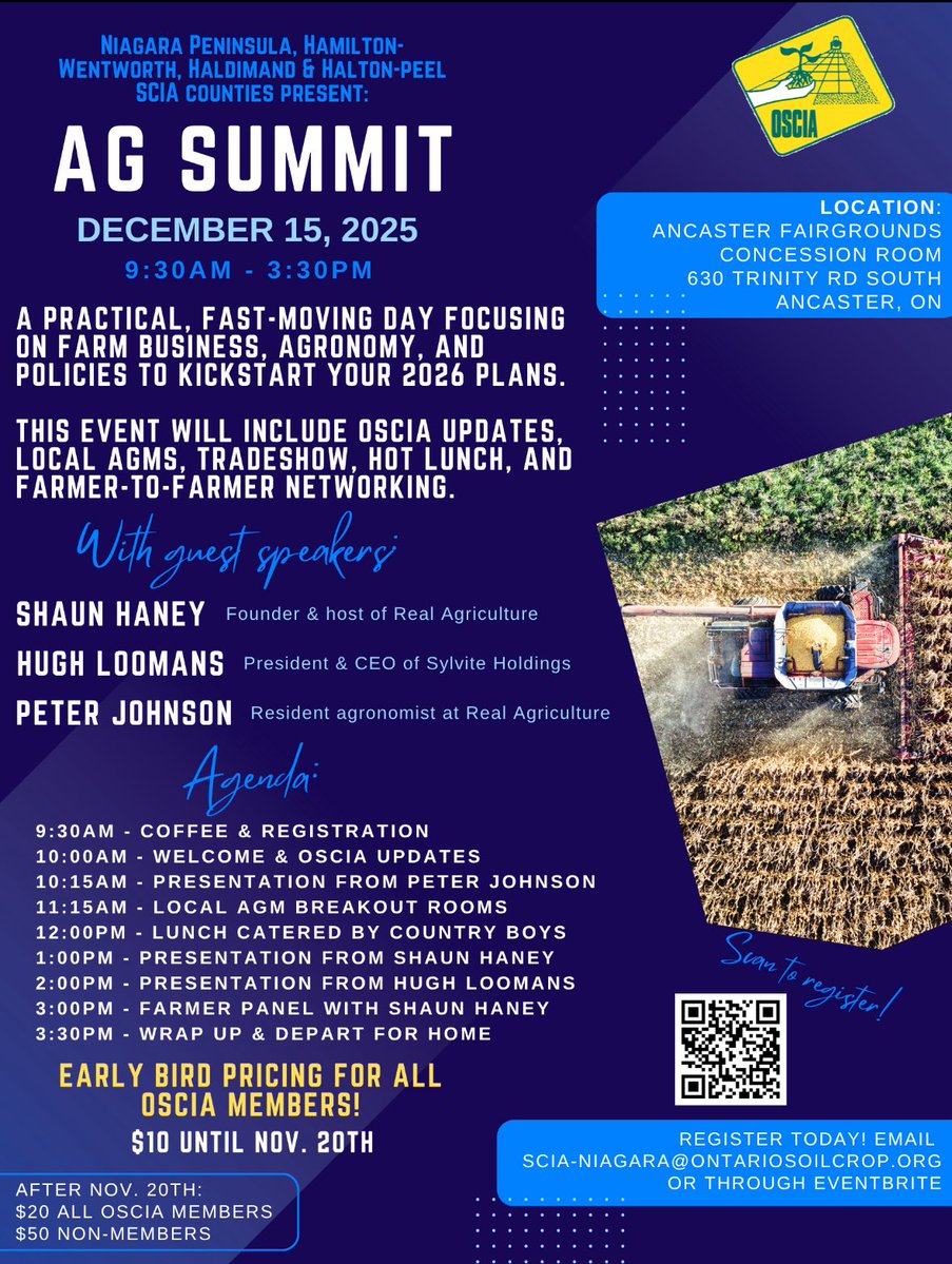 Confirmed today - CEU credits will be available at this event! #ontag <a href="/GHSCIA/">GoldenHorseshoe SCIA</a> <a href="/HamWentSoil/">Hamilton-Wentworth SCIA</a>