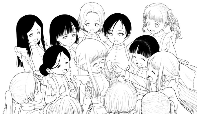 女の子キャッキャウフフは楽しいけど大変
なお結構フキダシで顔が隠れる予定 