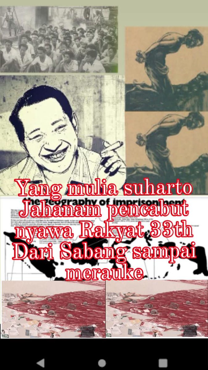 The perpetrators of GENOCIDE are the eternal enemies of mankind &amp; the perpetrators of genocide have no words "The incident about the Massacre has expired, His Excellency Suharto massacred the people from Sabang to Merauke 1965-1998.