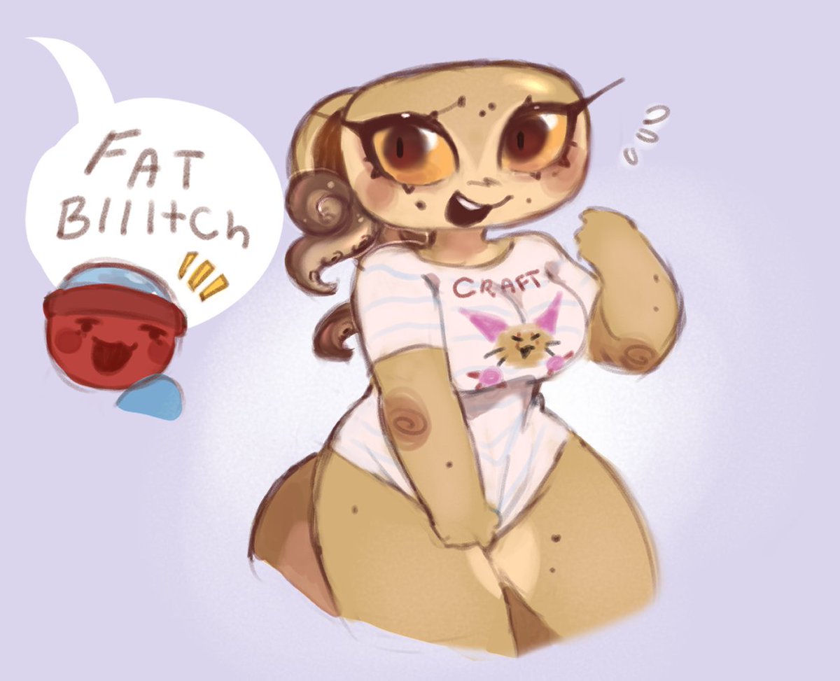 BobbyBearHuggle's tweet image. Shelly my design i think.. 
#dandysworldfanart #shelly