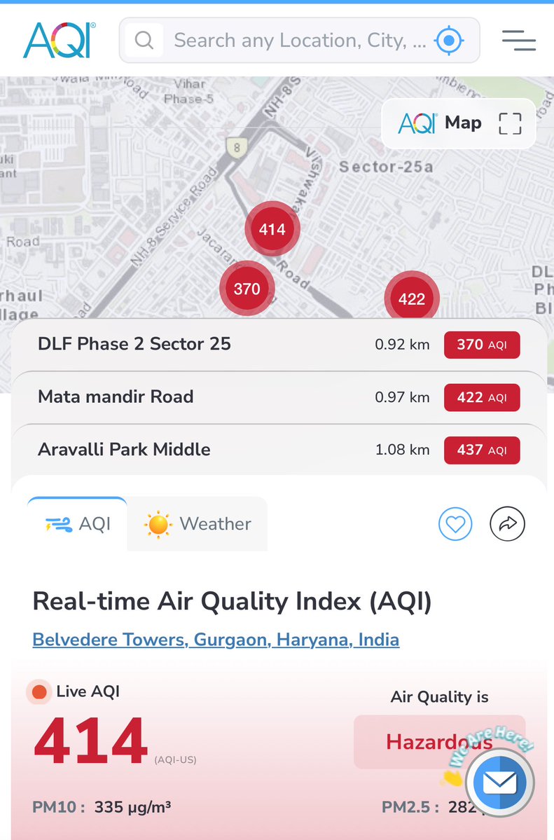 AQI was 800 yesterday &amp; 400 today, no Grap 4 is applied, ⁦<a href="/BJP4India/">BJP</a>⁩ for quietly watching the poisoning of northern India and doing nothing about it. Not that other political parties are even 1% better than you, but do hope you lose Bihar so the arrogance comes down.