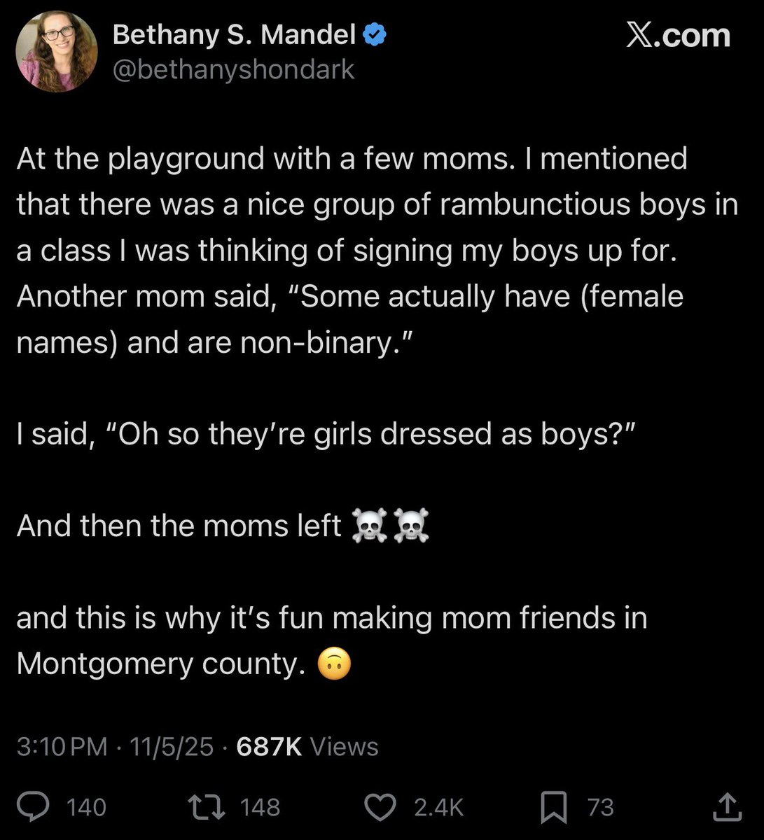 “Nobody likes me. Checkmate, libs.”