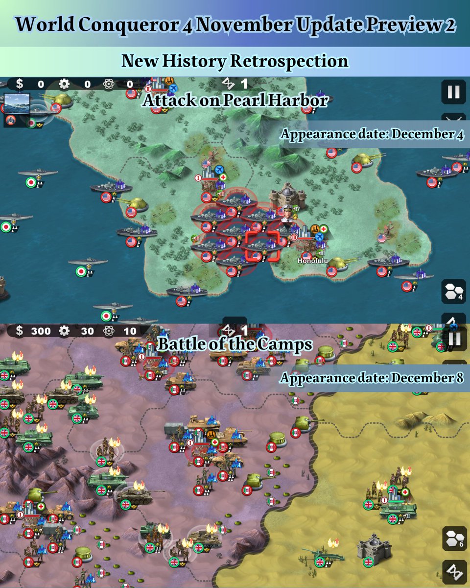 easytech_game's tweet image. World Conqueror 4 November Update Preview 2
【New Trainable Generals】
Zhukov, Eisenhower
*Purchasing Zhukov, Eisenhower, Manstein, and Marshall will grant an additional 2 Scepters; players who have already purchased these generals will automatically receive the Scepters from the…