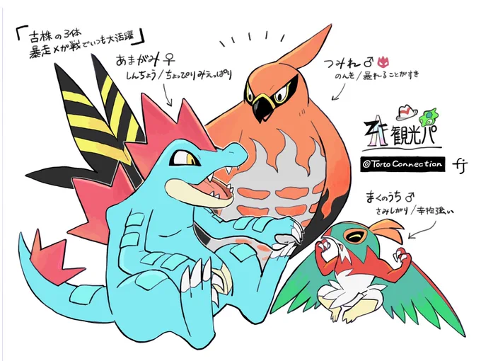 ZA旅パ!
新しいお絵描きソフトの練習も兼ねて 