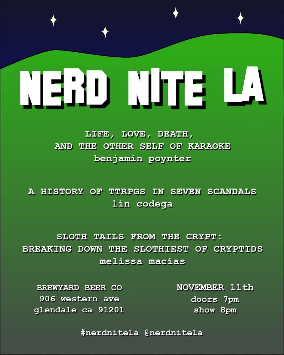 Nerd Nite LA 👓 tweet media