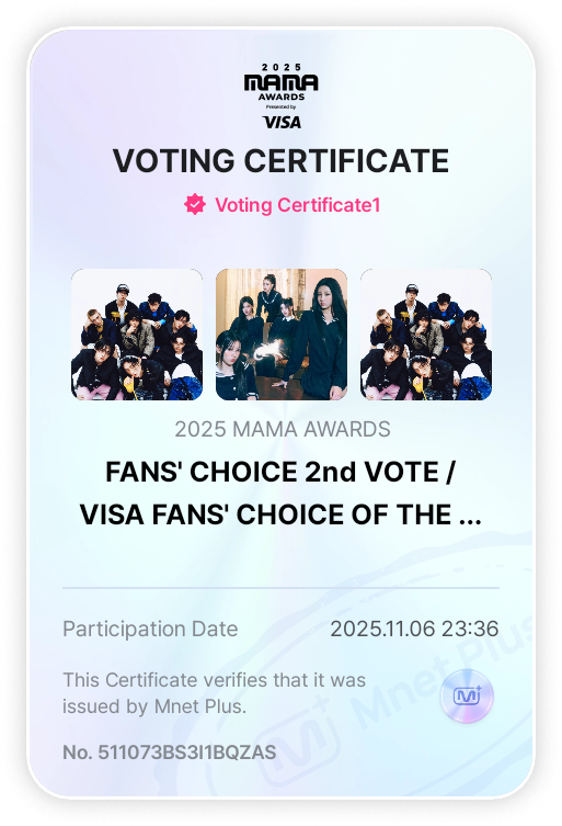 dia 08 ^^
I vote for #StrayKids on #2025MAMAVOTE