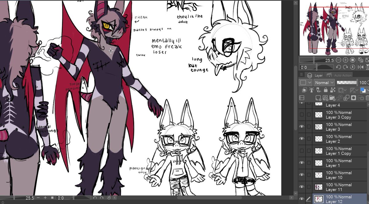 centipederot's tweet photo. redoing an old fursona ref https://t.co/fri4Mo5y2m