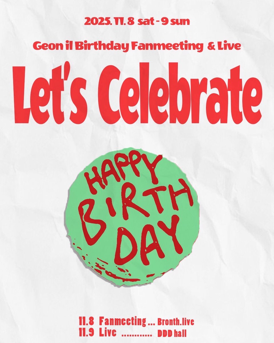 🎂GEONIL BIRTHDAY FANMEETING &amp; LIVE【Let’s Celebrate】開催🎈

本日より2日間、ゴニルのバースデーイベントが開催されます💜

ゴニルの誕生日を盛大にお祝いしましょう！🎉✨

🔗supernova-sv.com/posts/news/iia…