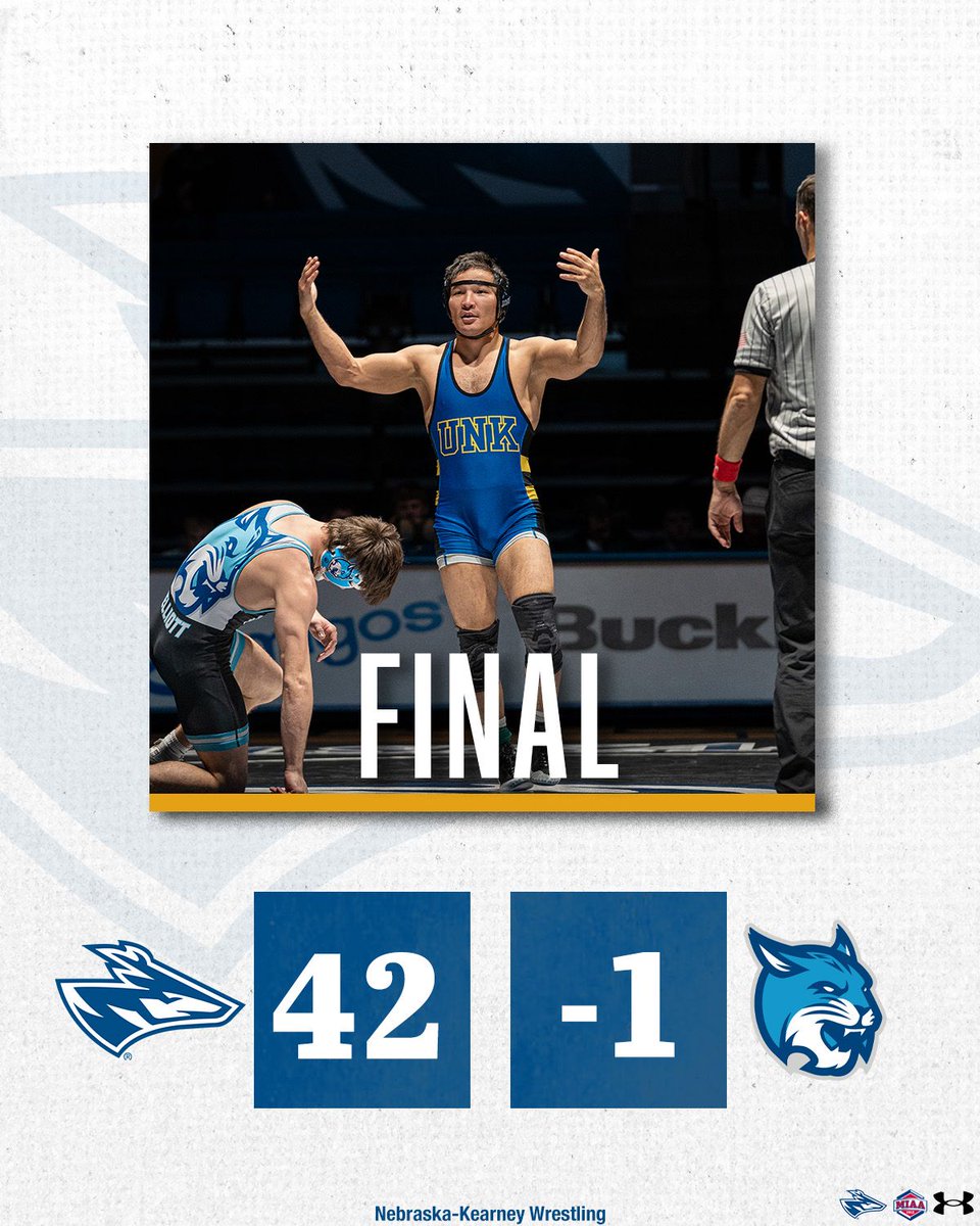 Now that’s how you open a season. 💪

Lopers kicked off the season with a dominant win over Southeast Community College 
#UNKWrestling #LopesUp