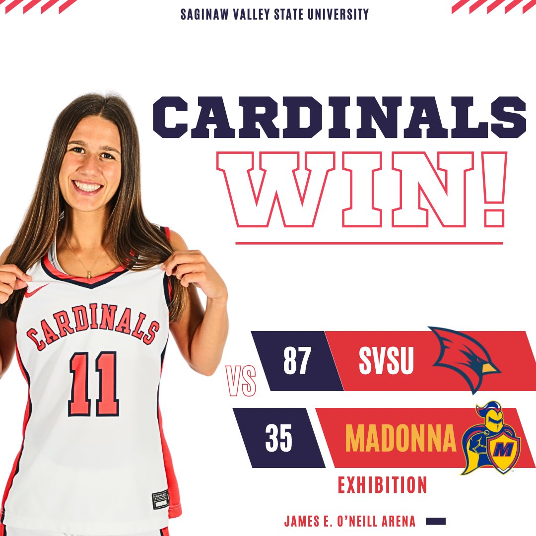 Cardinals WIN! 

#LIFT | #SVSUWBB | #GIRLSON🔥 | #SVSU