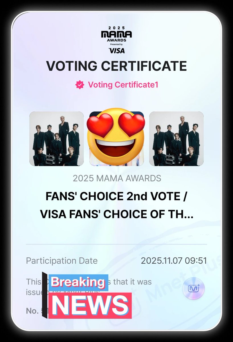 วาสนาใครไม่รู้ได้พวกเธอเป็นแฟน
แต่ที่แน่ วาสนา Top 10 MAMA FAN CHOICE เป็นของพวกเธอแน่ๆกัซ7 5555555 

ร่วมสนับสนุน กัซ7 ขี้น TOP 10 กด RT

#2025MAMAVOTE #GOT7