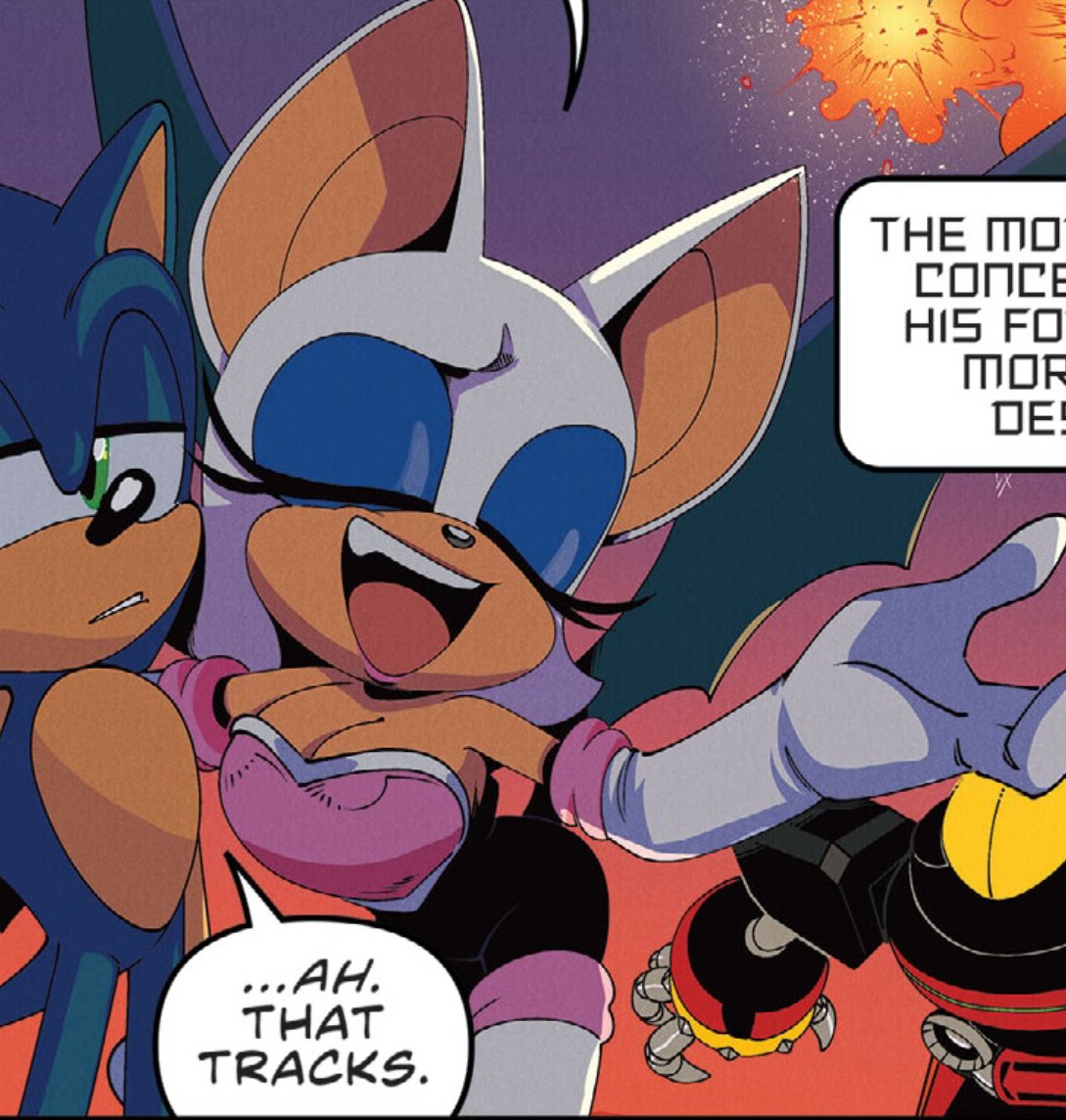 HyperBitHero's tweet photo. Rouge in Issue #59 of IDW Sonic is legitimately a gift to mankind. https://t.co/LgnulDB9Pw