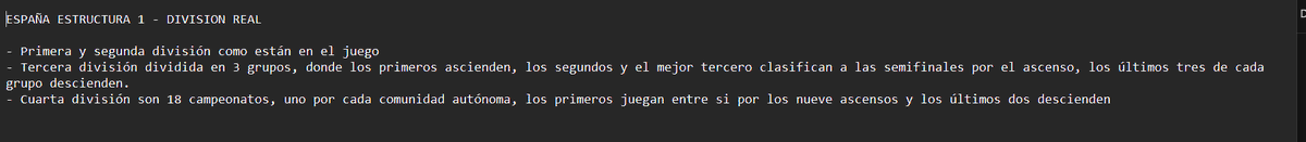 Este es un tuit programado para la comunidad española, ya tenemos parche con 9 divisiones regionalizadas en un intento real del futbol español masculino y las 4 divisiones reales del futbol femenino del pais. 

Si les gusta, un RT es muy agradecido