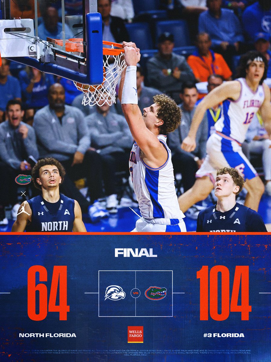 GatorsMBK's tweet image. dub in the dome ‼️

#GoGators | @WellsFargo