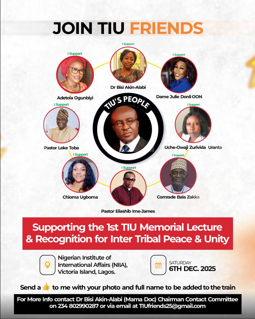 TIUsPlatform's tweet photo. All friends of Tony Uranta and lovers of a united Nigeria should attend this lecture https://t.co/LaohUlDrrD