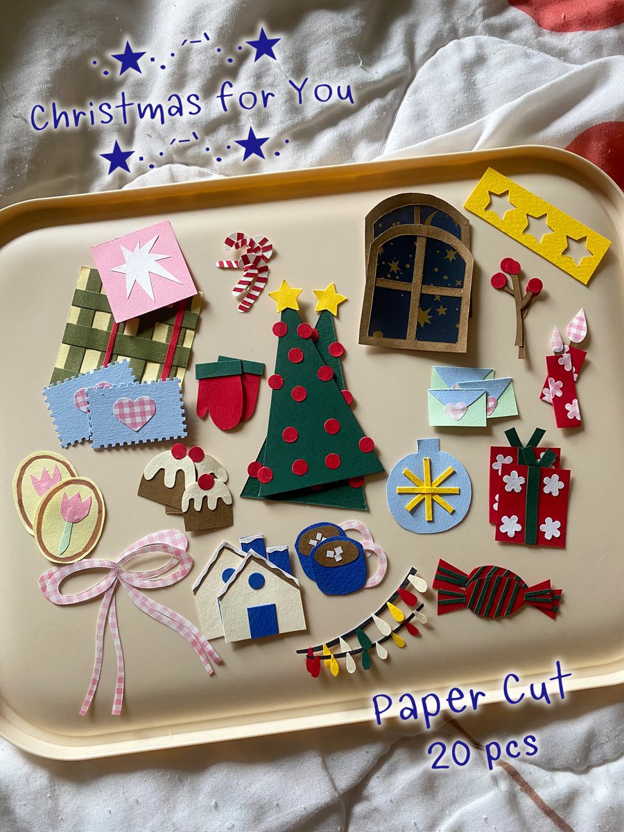 readinglazy's tweet image. ★·.·´Paper Cut Collection 1`·.·★.· 

Paper cut ในธีมคริสต์มาส พร้อมแล้วค่ะ ในเซตมีทั้งหมด 20 ชิ้น 🎄🎁💫

เหมาะสำหรับตกแต่ง Journal หรือตกแต่งของขวัญแฮนด์เมดให้คนพิเศษ

ราคา 170 บาท 
ค่าส่ง 30 บาท

สนใจติดต่อได้ทาง DM นะคะ

#papercut #งานแฮนด์เมด #serendipitypaperie