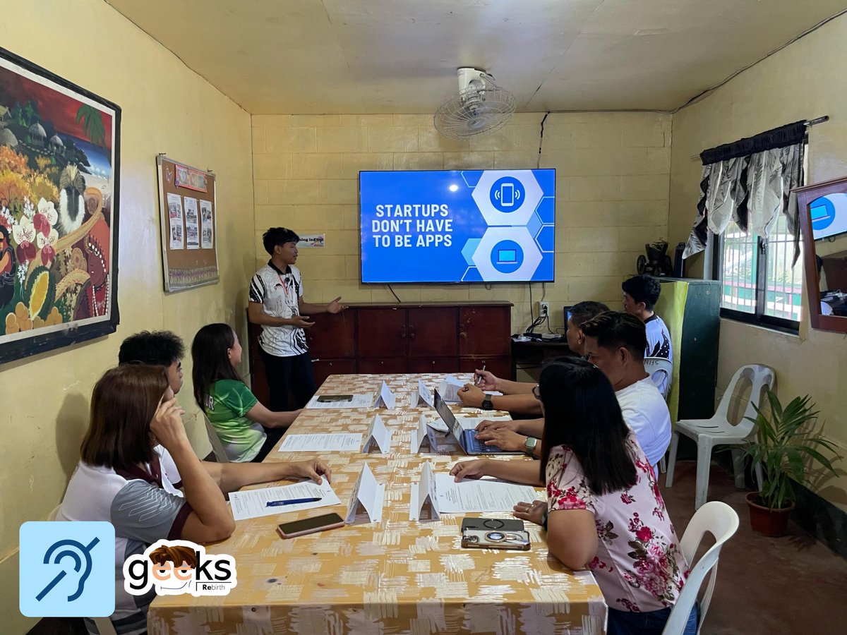 SmartNewsroom's tweet image. In their senior year at Kapalong National High School in Davao del Norte, four students were quietly building a tool that would change lives. The group developed Deafy, an app for the deaf community. Read more: bit.ly/47qnfwi

#LearnSmart #InnovationGeneration #InnoGen
