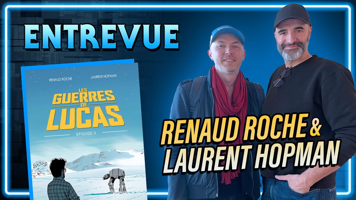🔴[ENTREVUE] Loic, Sylvain et Amélie discutent du livre Les Guerres de Lucas - Épisode II, publié chez <a href="/Editionsdeman/">Editions Deman</a>, avec les auteurs Renaud Roche et Laurent Hopman.  
▶️ YouTube : youtu.be/bCie0vbTg3o
#StarWars #starwarspodcast