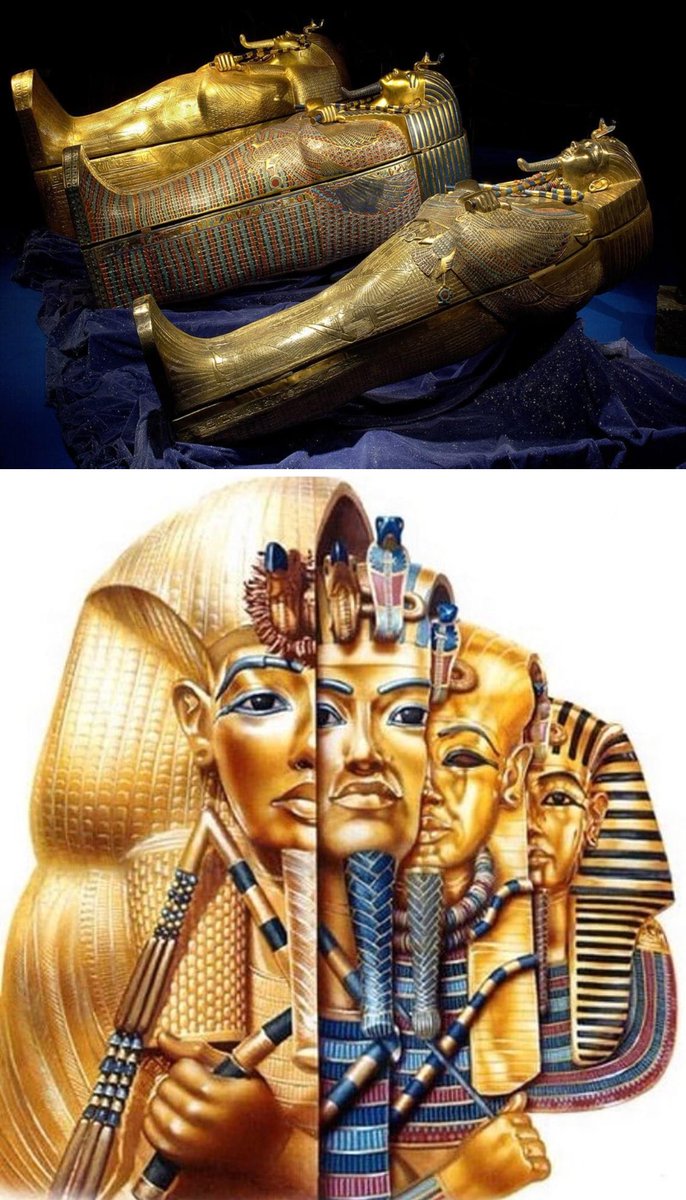 the entire temple extends from the sarcophagus, its just endless layers of the pharaohs body