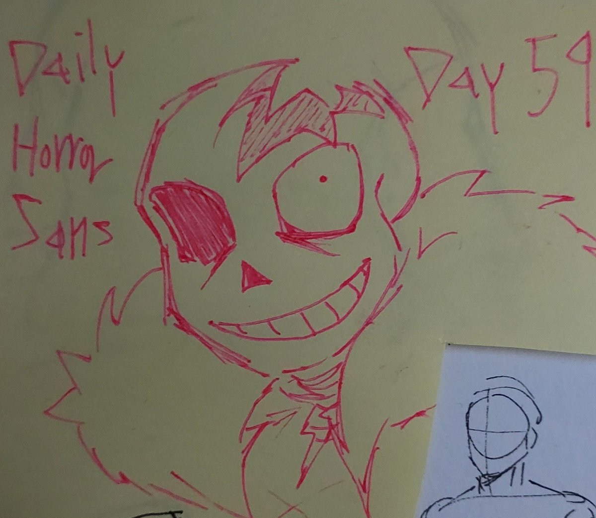 Day 59
been a little unmotivated to draw horror sans after the creator thing
#horrorsans