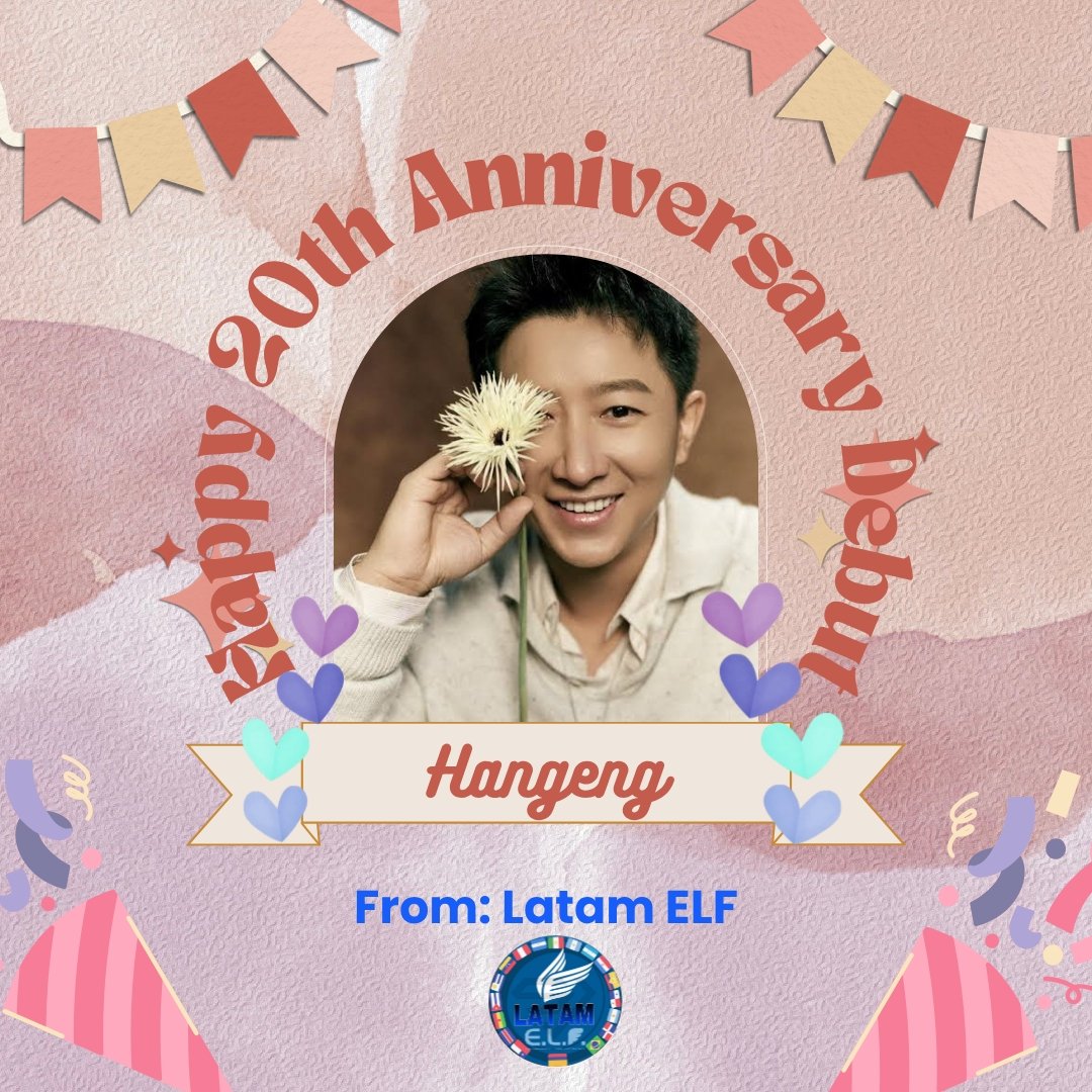 ELFLatam's tweet image. ¡Feliz 20 Aniversario Debut, a nuestro querido #Hangeng!🎉🎂

Gracias por estos 20 años de ser un artista completo y con talento puro!💙💙

Sigamos caminando juntos por muchos años más 🥰🥰

MORE DECADES WITH HANGENG

@realhangeng #Happy20thAnniv_Debut_Hangeng