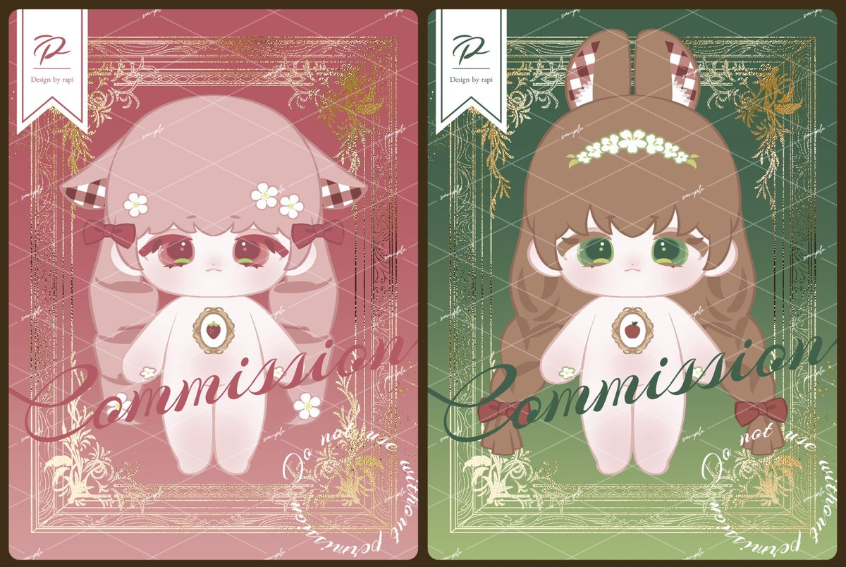 riri_nui's tweet image. 𝚆𝚘𝚘𝚕𝚋𝚎𝚛𝚛𝚢🐏🍓＆𝙱𝚞𝚗𝚗𝚢𝚊𝚙𝚙𝚕𝚎🐇🍎

信じられないくらいとっても可愛い
お姫様達👑を描いて頂きました♡

❁⃘ 私の拙すぎるイメージ絵をこんなにも可愛く書き起こして下さったのは
🎨rapi様(@rapi_nui )です🫶

本当にありがとうございました😭