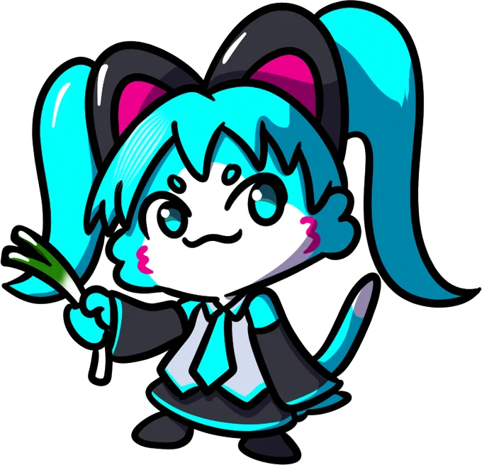 50 remaining Chattini for Chattini 365 plus Chattina Miku? Hatsuni Miku? Chattiniku? Idk what to call her #RaorArt #Chattino
