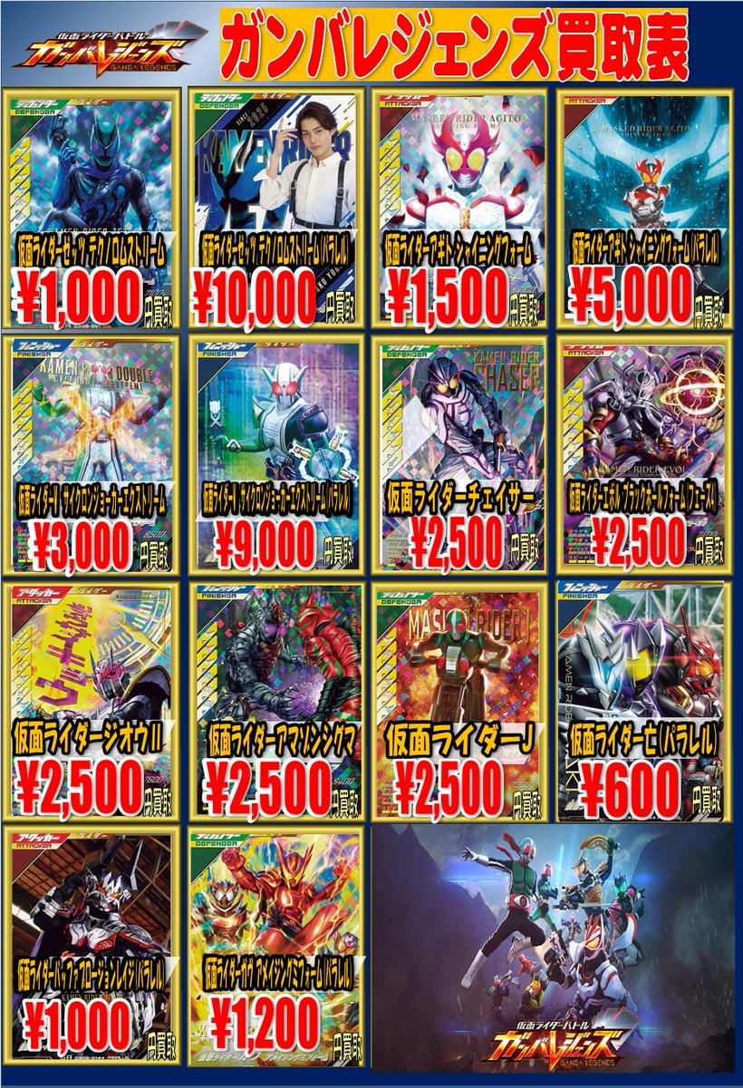 AR 57枚 まとめ売り ガンバレジェンズ買取情報です！ 本日のCX5弾のLR、パラレルの買取金額