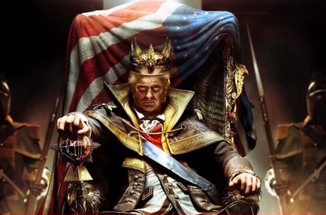 <a href="/BulwarkOnline/">The Bulwark</a> Vance is arguing for presidential supremacy over the rule of law — that courts shouldn’t interfere even when the administration violates statutes. That’s not conservative constitutionalism; that’s monarchy logic — perfectly echoed by the “King Trump” image.