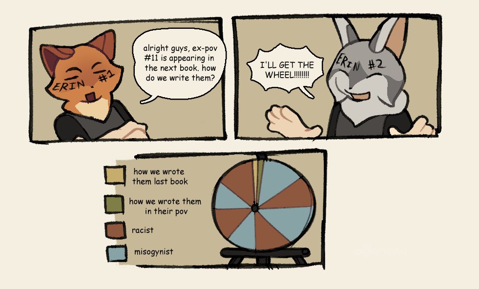 exocynraku's tweet image. erin hunter