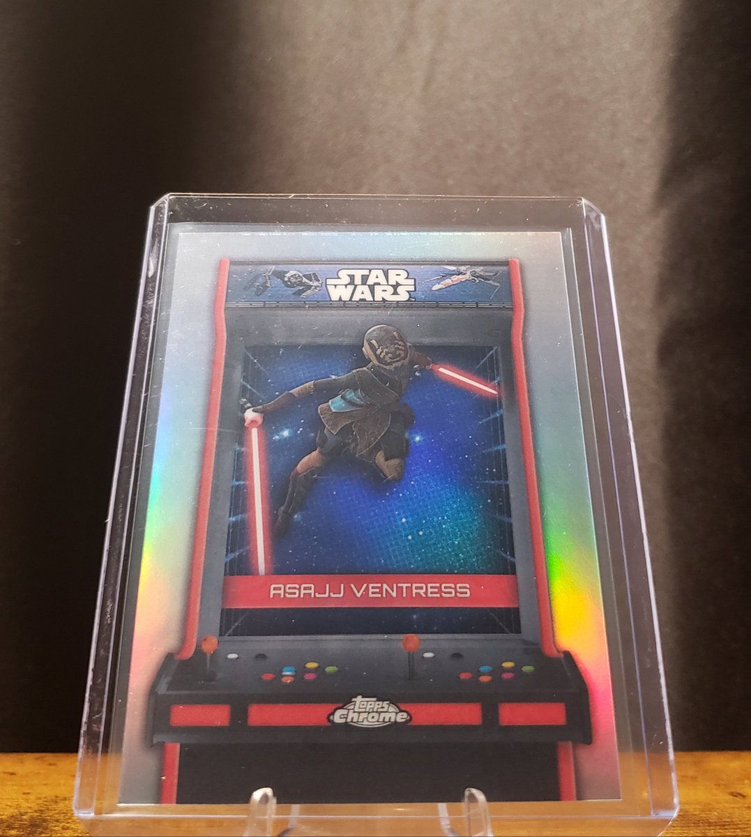 BruhBrands's tweet photo. Tonight we have an Asajj Ventress Bonus Stage Card SSP #BS-AV from 2025 Topps Star Wars Chrome! 😁🔥💯👀🙌🤩💥💪🥳#asajjventress #toppschrome #starwarschrome
#bonusstage #thehobby #topps #starwars #nikafutterman 
@CardPurchaser @starwars @Topps @FanaticsCollect https://t.co/f8LmPY6jbW