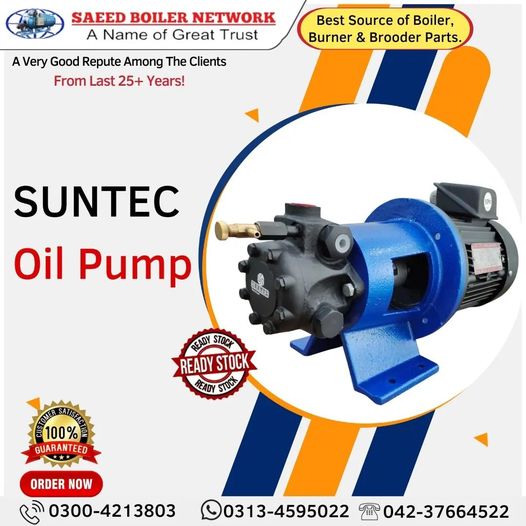 SaeedBoilerN's tweet image. 💪SUNTEC Oil Pump – Powering Performance &amp;amp; Reliability!⚙️

🏭Saeed Boiler Network – A Name of Great Trust
Serving with excellence for over 25+ years!

📞Order Now:
📱0300-4213803 |💬 0313-4595022 |☎️ 042-37664522

#SaeedBoilerNetwork #Suntec #OilPump #IndustrialPump #BurnerParts