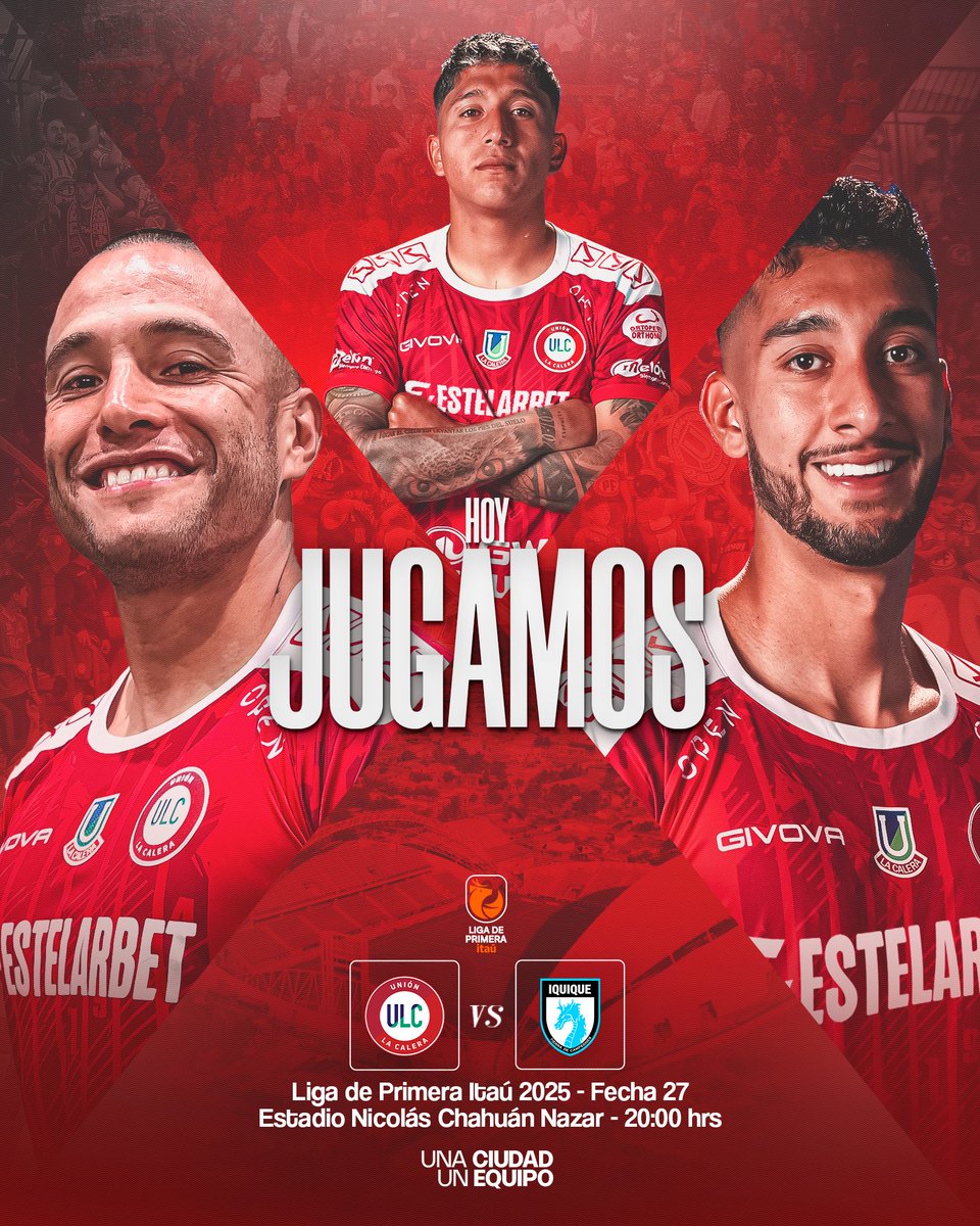 𝗛𝗢𝗬 𝗘𝗦 𝗖𝗔𝗟𝗘𝗥𝗔 ⚪️🔴

🆚 Deportes Iquique
🏆 Liga de Primera Itaú - Fecha 27
🏟️ Nicolás Chahuán Nazar
⏰ 20:00 hrs
📺 TNT Sports - HBO MAX
🎟️ <a href="/ticketmastercl/">Ticketmaster Chile</a>