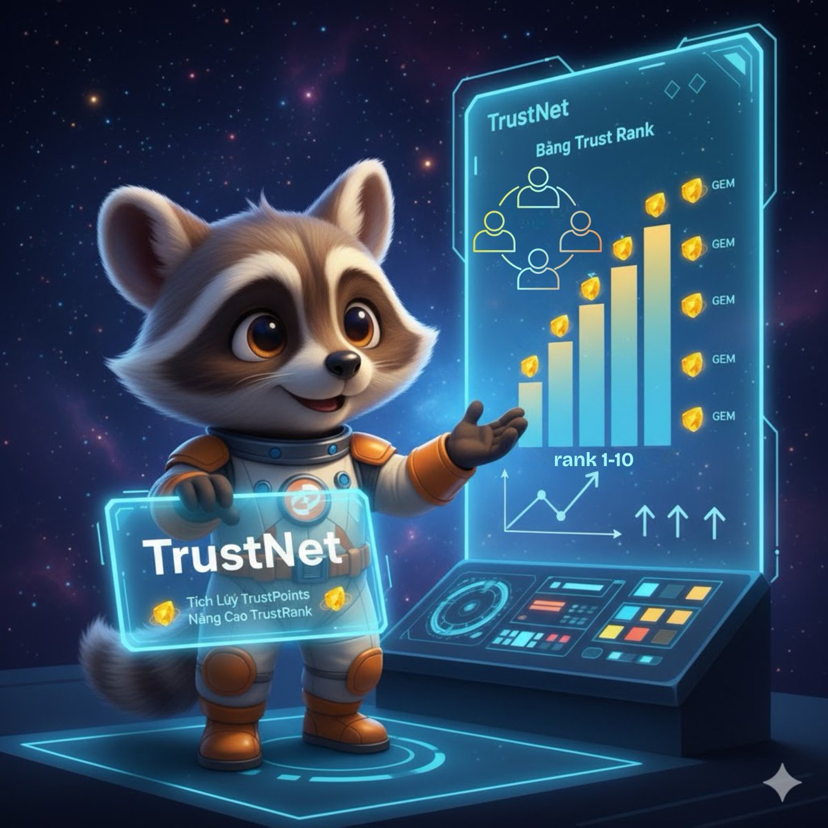 🚀 TrustNet - Xây Dựng Danh Tiếng &amp; Nhận Thưởng GEM!
TrustNet giúp bạn xây dựng danh tiếng trong DeCenter qua TrustPoints. TrustRank càng cao càng earn nhiều GEM từ Stream Rewards!
🔗 Tìm hiểu thêm: wiki.decenter.ai