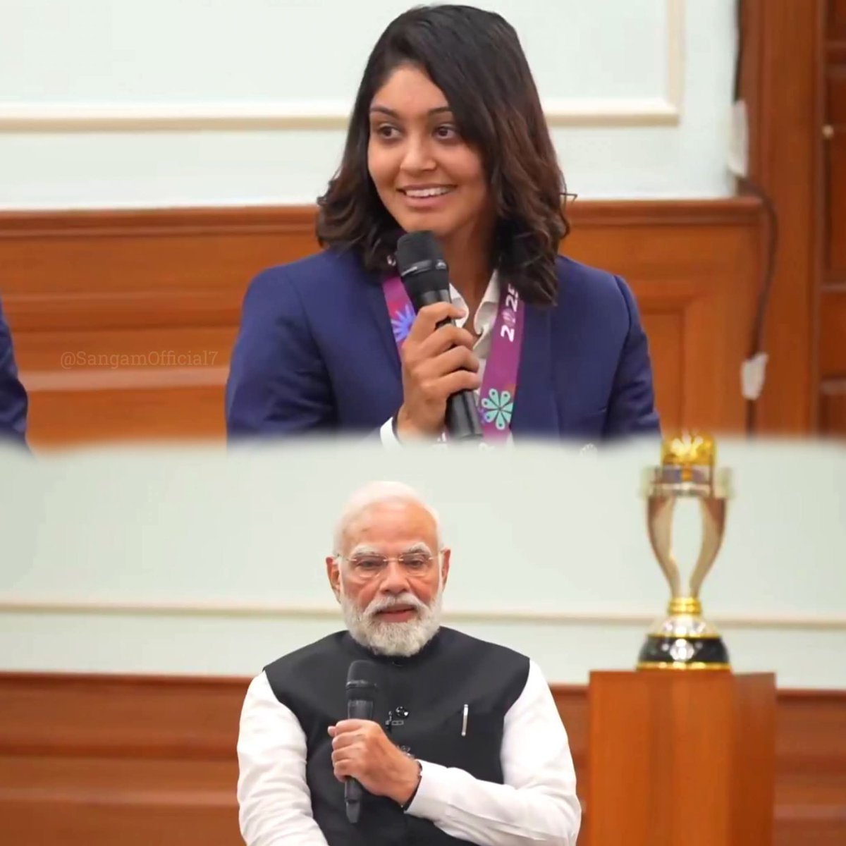 ये हरलीन देओल इंडियन महिला क्रिकेटर है।😍❣️

मोदी जी से पूछा है- 
" आपका स्किन केयर रूटीन क्या है ? आप बहुत ग्लो करते हो सर। "
लड़कियां अपने मतलब की चीज, देश के PM से भी पूछ लेती हैं। 😜😜